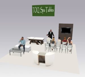 Sustainable exhibiting in a 20 x 20 booth.