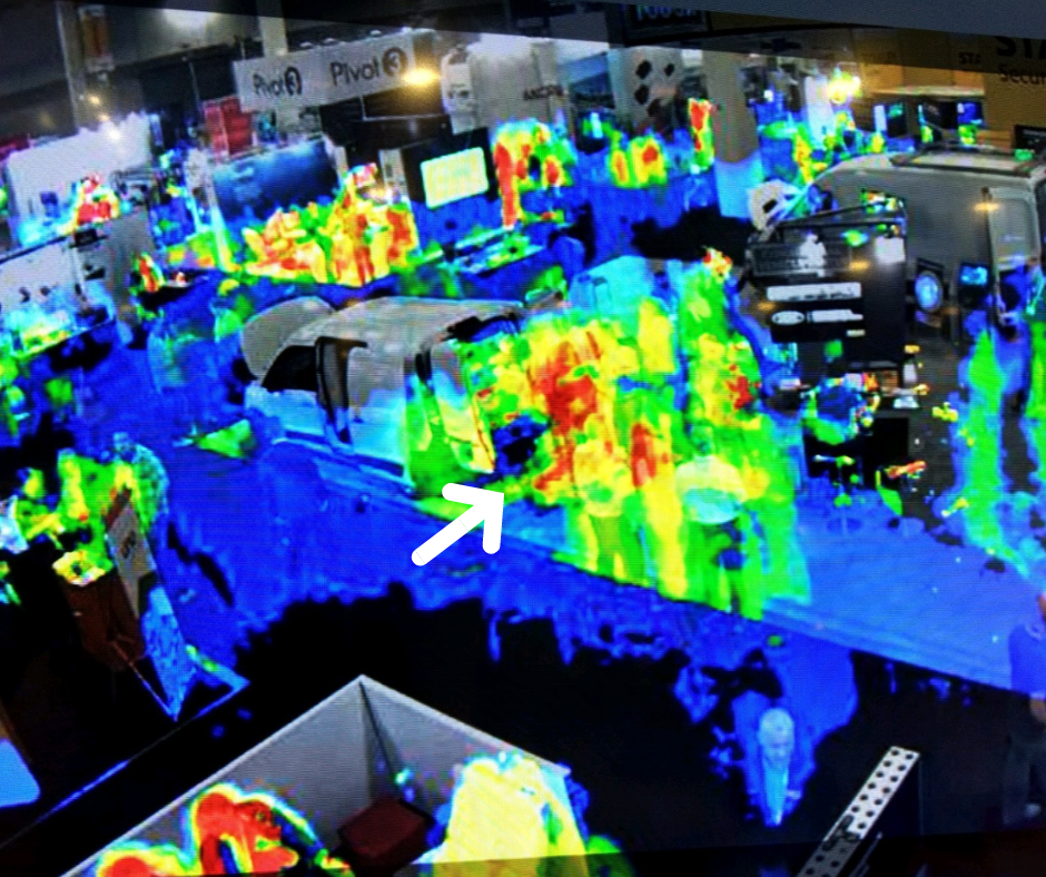 Heat mapping of Ford Commercial Vehicles Booth at ISC West 2017